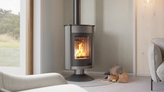 HS FLAMINGO Krbová kamna MASTERFLAMME ® Medie II, šedá