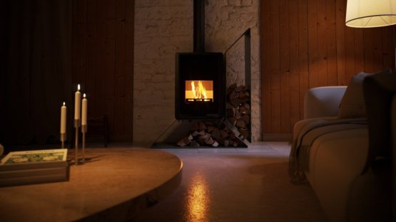 HS FLAMINGO Krbová kamna FLAMINGO DELUXE ® KAMPA pravá, olivová