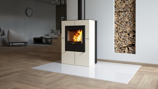 HS FLAMINGO Krbová kamna FLAMINGO ® EVENES krémová