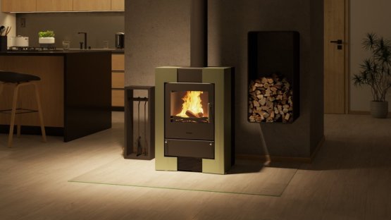 HS FLAMINGO Krbová kamna FLAMINGO ® ESPO II olivová