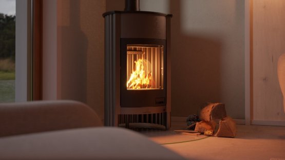 HS FLAMINGO Krbová kamna MASTERFLAMME ® Grande I, šedá