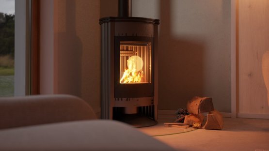 HS FLAMINGO Krbová kamna MASTERFLAMME ® Medie I, šedá