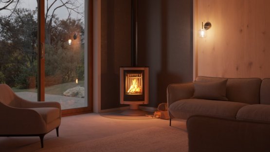 HS FLAMINGO Krbová kamna MASTERFLAMME ® Piccolo II, krémová