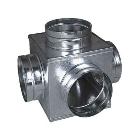 Rozbočovací skříňka 150/4x125 mm (krychle), pozink