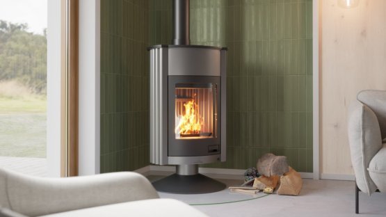 HS FLAMINGO Krbová kamna MASTERFLAMME ® Grande II, šedá