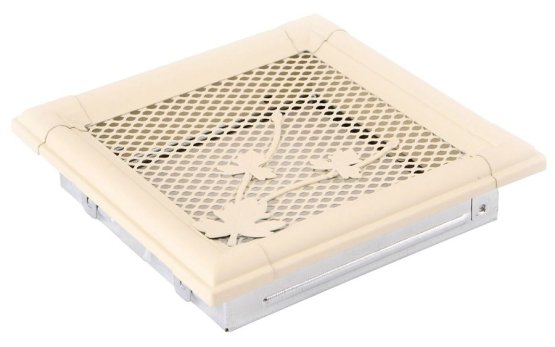 Krbová mřížka 16x16 cm, RETRO slonová kost