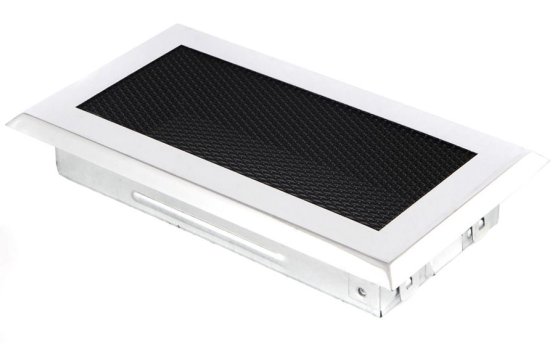 Krbová mřížka 10x20 cm, chrom