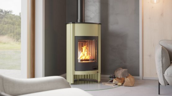 HS FLAMINGO Krbová kamna MASTERFLAMME ® Grande I, olivová