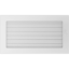 Krbová mřížka 17x30 BASIC bílá s žaluzií