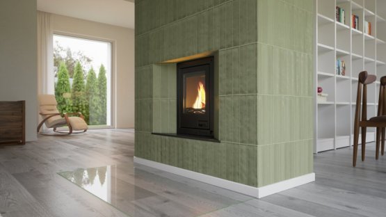 HS FLAMINGO Krbová vložka AQUAFLAM ® 7 s výměníkem a automatickou regulací hoření