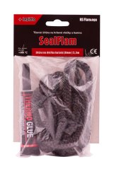 Těsnící šňůra na dvířka kulatá + lepidlo (8 mm) 2,5 m