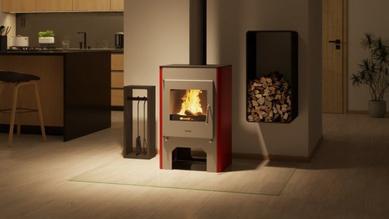 HS FLAMINGO Krbová kamna FLAMINGO ® ESPO III červená