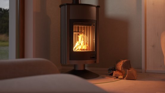 HS FLAMINGO Krbová kamna MASTERFLAMME ® Grande II, šedá