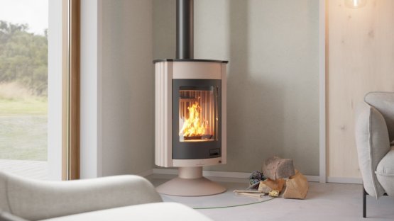 HS FLAMINGO Krbová kamna MASTERFLAMME ® Medie II, krémová