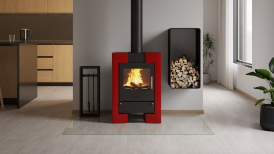 HS FLAMINGO Krbová kamna FLAMINGO ® ESPO II červená