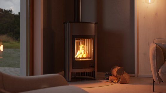 HS FLAMINGO Krbová kamna MASTERFLAMME ® Grande I, šedá