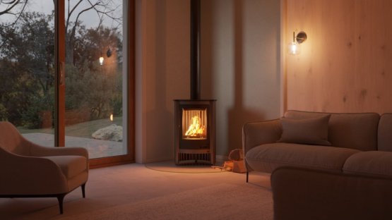 HS FLAMINGO Krbová kamna MASTERFLAMME ® Piccolo I, šedá