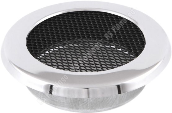 Krbová mřížka KULATÁ 100 mm chrom