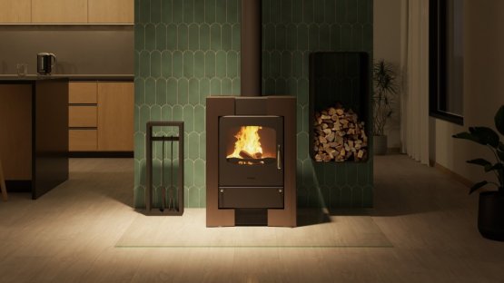 HS FLAMINGO Krbová kamna FLAMINGO ® ESPO I hnědá - sametová