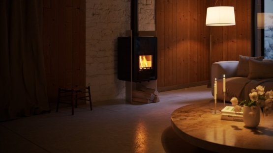 HS FLAMINGO Krbová kamna FLAMINGO DELUXE ® PULAU, krémová