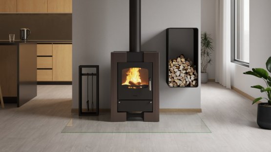 HS FLAMINGO Krbová kamna FLAMINGO ® ESPO I hnědá - sametová