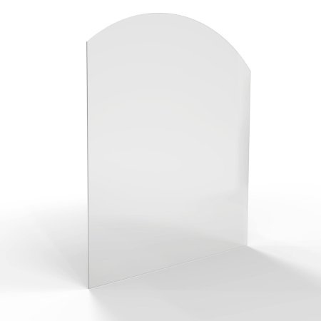 HS FLAMINGO Sklo pod kamna - Oblouk 1000x1200 mm / R725 / 6 mm