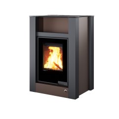 HS FLAMINGO Krbová kamna AQUAFLAM VARIO ® LEND 11/5kW hnědá - sametová
