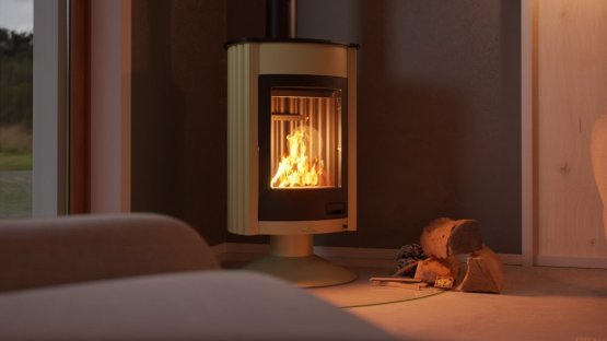 HS FLAMINGO Krbová kamna MASTERFLAMME ® Medie II, olivová