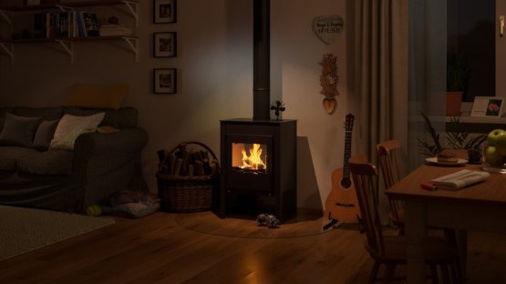 HS FLAMINGO Krbová kamna FLAMINGO ® KUALA černá