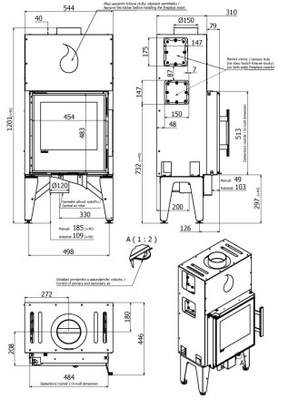 Krbová vložka FLAMINGO ® S5, automatická regulace