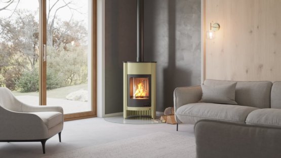 HS FLAMINGO Krbová kamna MASTERFLAMME ® Grande I, olivová