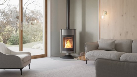 HS FLAMINGO Krbová kamna MASTERFLAMME ® Grande II, šedá