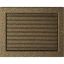 Krbová mřížka 22x30 BASIC staré zlato s žaluzií