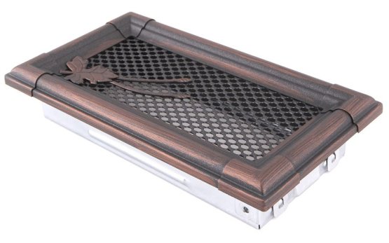 Krbová mřížka 10x20 cm, RETRO měděná patina