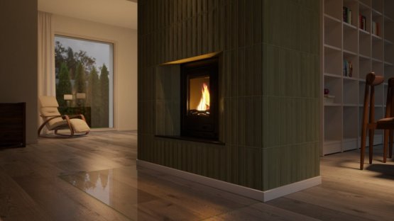 HS FLAMINGO Krbová vložka AQUAFLAM ® 7 s výměníkem a automatickou regulací hoření