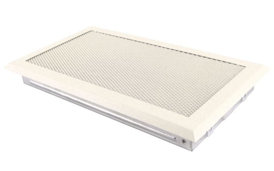 Krbová mřížka 16x32 cm, krémový brokát