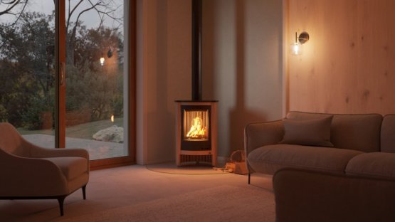 HS FLAMINGO Krbová kamna MASTERFLAMME ® Piccolo I, krémová