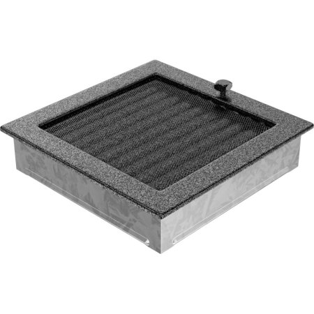 Krbová mřížka 22x22 BASIC staré stříbro s žaluzií