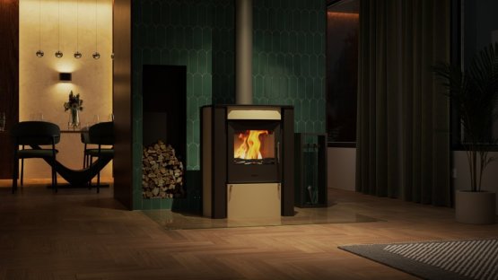 HS FLAMINGO Krbová kamna FLAMINGO ® AMOS krémová