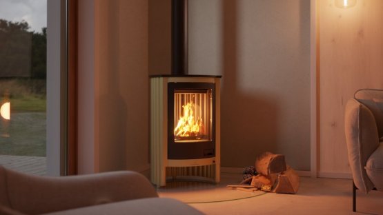 HS FLAMINGO Krbová kamna MASTERFLAMME ® Piccolo I, olivová