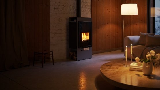 HS FLAMINGO Krbová kamna FLAMINGO DELUXE ® SINGA, šedá