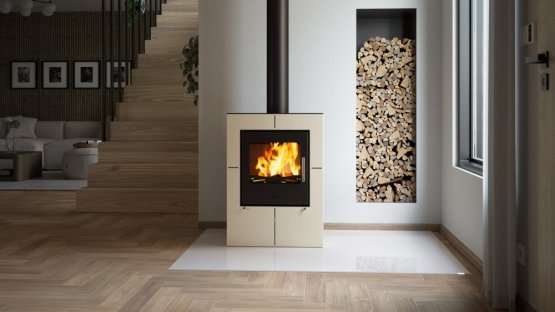 HS FLAMINGO Krbová kamna FLAMINGO ® EVENES krémová