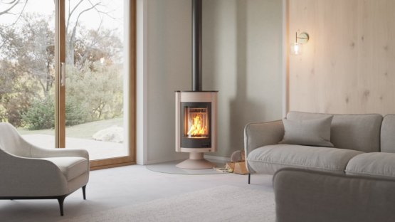 HS FLAMINGO Krbová kamna MASTERFLAMME ® Medie II, krémová