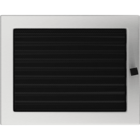 Krbová mřížka 22x30 BASIC broušený chrom s žaluzií