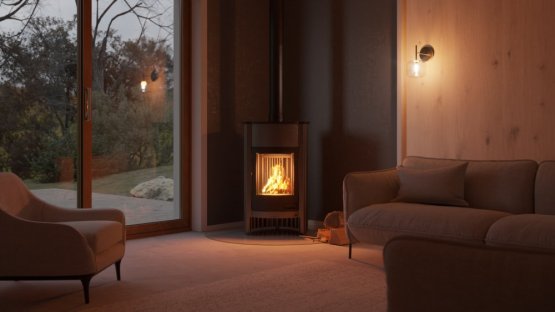 HS FLAMINGO Krbová kamna MASTERFLAMME ® Grande I, šedá