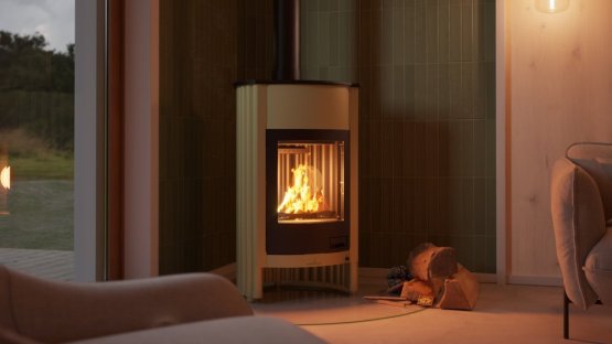 HS FLAMINGO Krbová kamna MASTERFLAMME ® Grande I, olivová