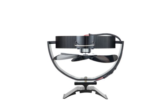 Ventilátor na kouřovod FLAMINGO pětilopatkový magnetický, naklápěcí, černý