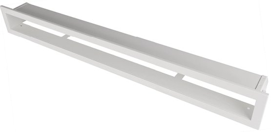 Krbová mřížka OTEVŘENÁ 80x6 cm, bílá