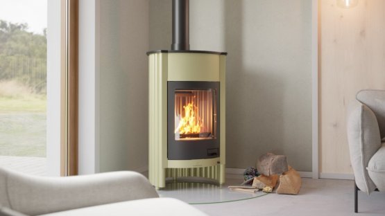 HS FLAMINGO Krbová kamna MASTERFLAMME ® Grande I, olivová