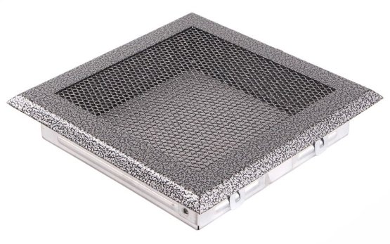 Krbová mřížka 16x16 cm, staré stříbro